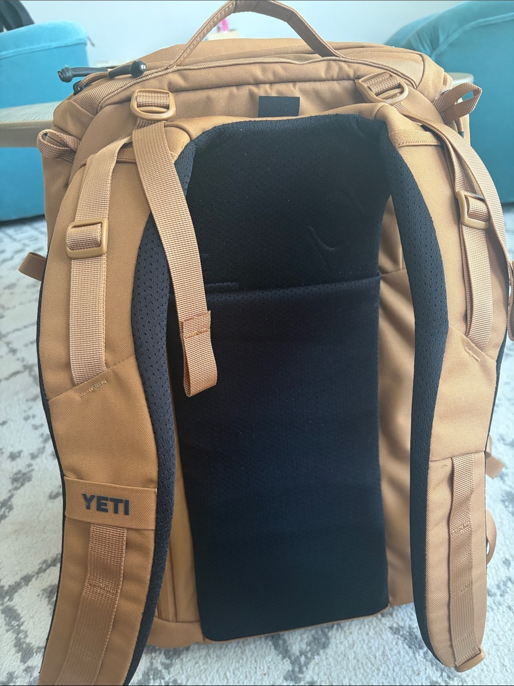 Yeti Mystery Ranch Caramel Tan Backpack with Antler Patch - Picture 4 of 5